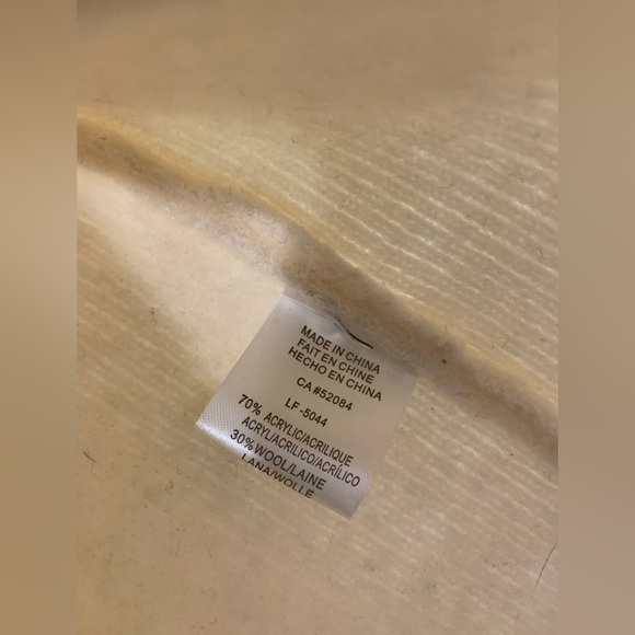 EUC Anthropologie La FEE VERTE striped cardigan sweater wool blend size Medium - Picture 6 of 7